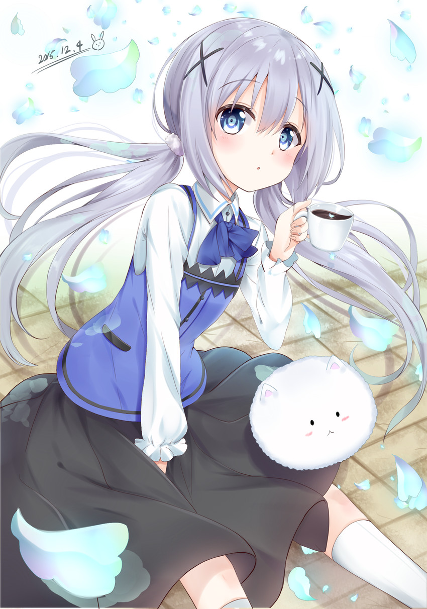 kafuu chino and tippy (gochuumon wa usagi desu ka?) drawn by karumayu