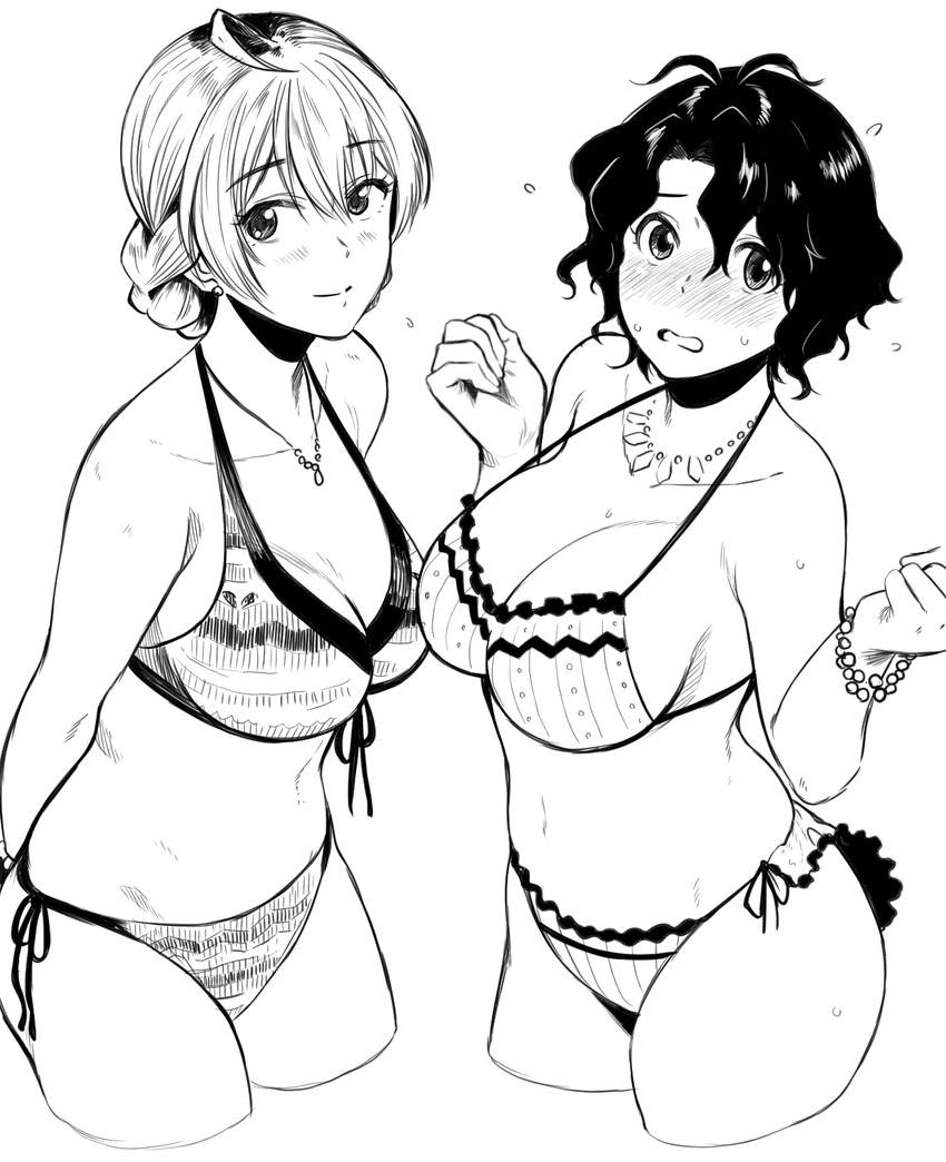 toyokawa fuka and sakuramori kaori (idolmaster and 2 more) drawn by kirihara_you