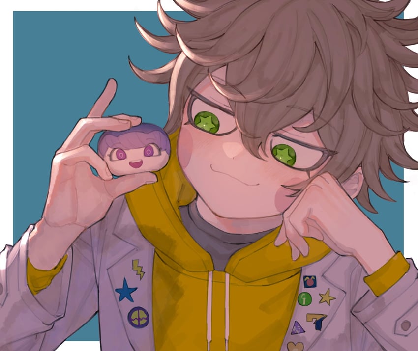 yuma kokohead and desuhiko thunderbolt (master detective archives: rain code) drawn by natto_rain