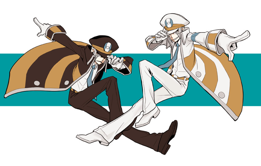 ingo and emmet (pokemon and 1 more) drawn by yamo_(miyamo)