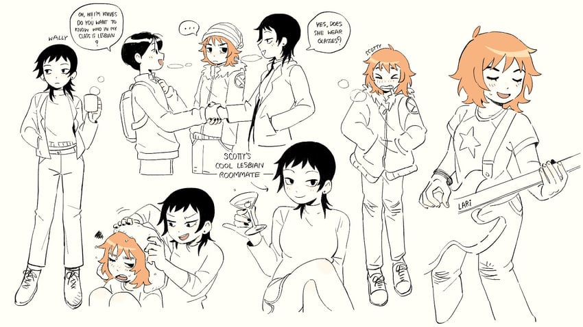 scott pilgrim, wallace wells, and knives chau (scott pilgrim) drawn by yuyu_uu27