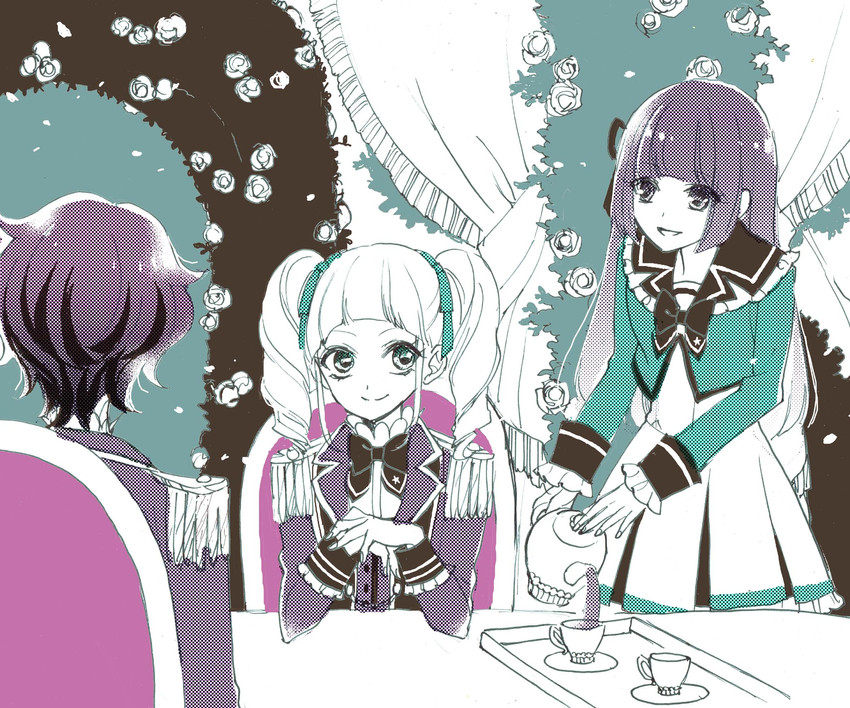 todo yurika, hikami sumire, and ichinose kaede (aikatsu! and 1 more) drawn by mitsushirace