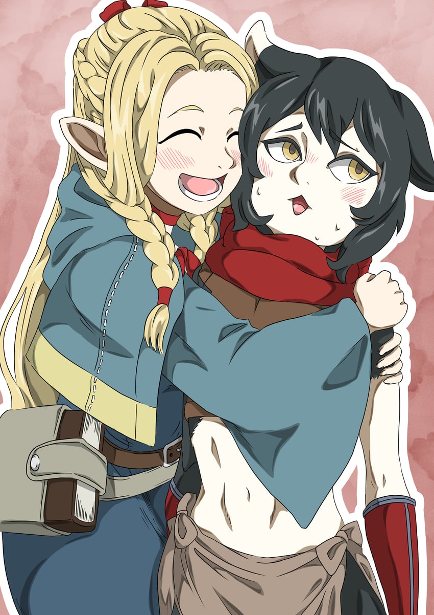 marcille donato and izutsumi (dungeon meshi) drawn by ryo_sidery