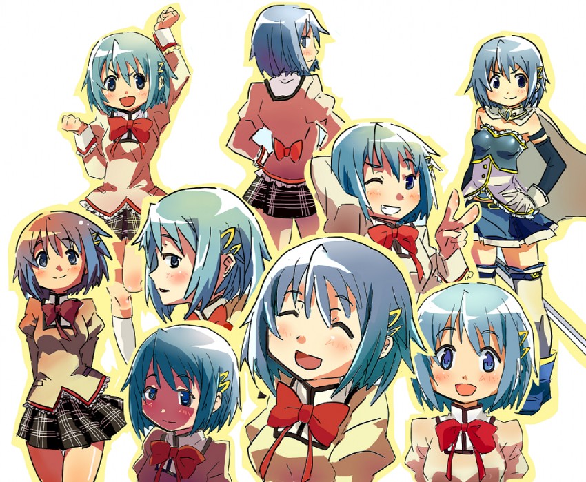 miki sayaka (mahou shoujo madoka magica) drawn by hiroichi_(hiro13)