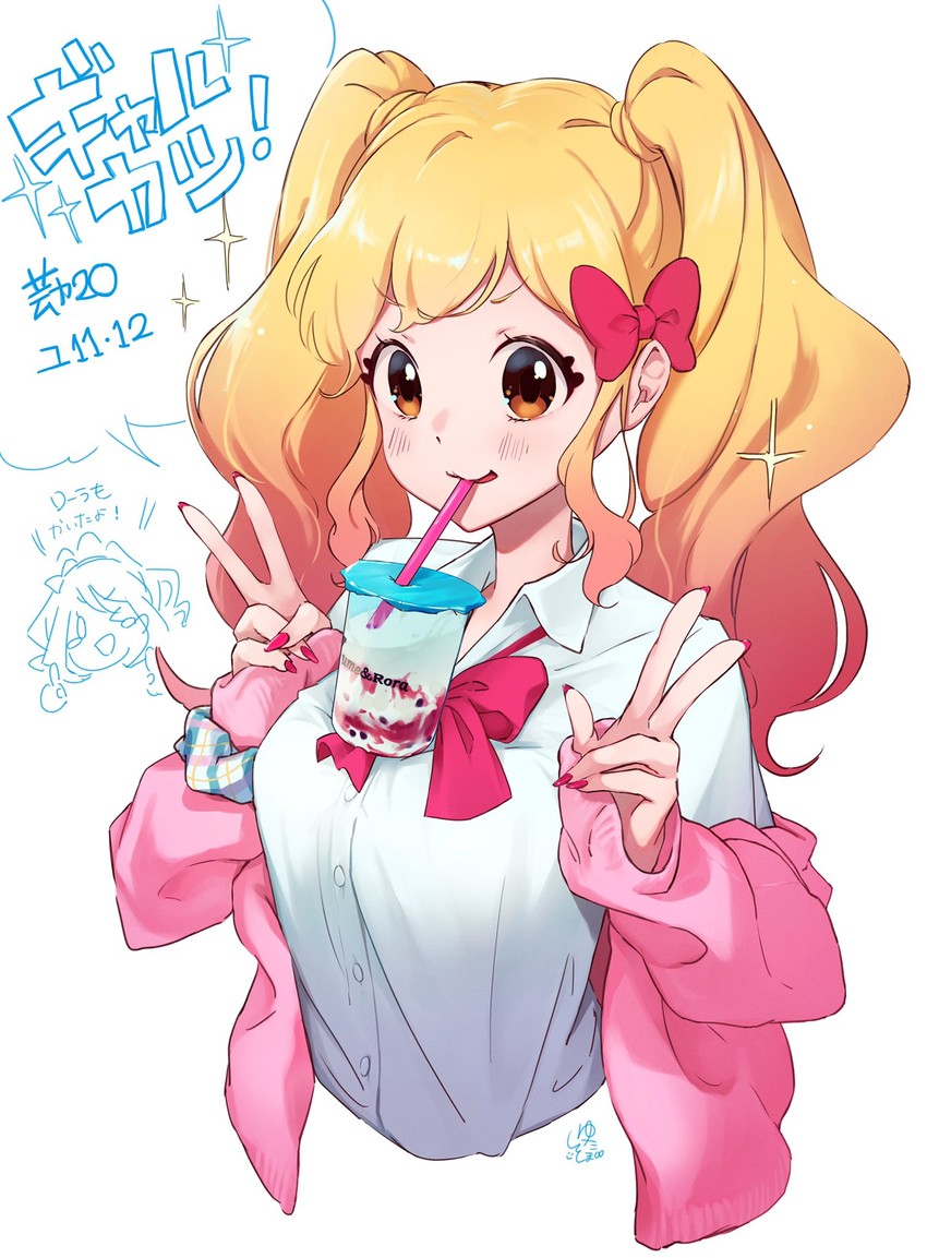 nijino yume and sakuraba rola (aikatsu! and 1 more) drawn by supersaiazin-kanako