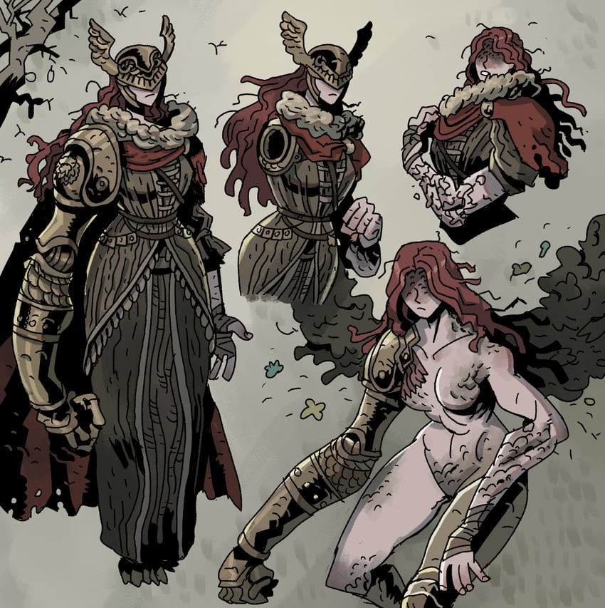 malenia blade of miquella (elden ring) drawn by ho-uja