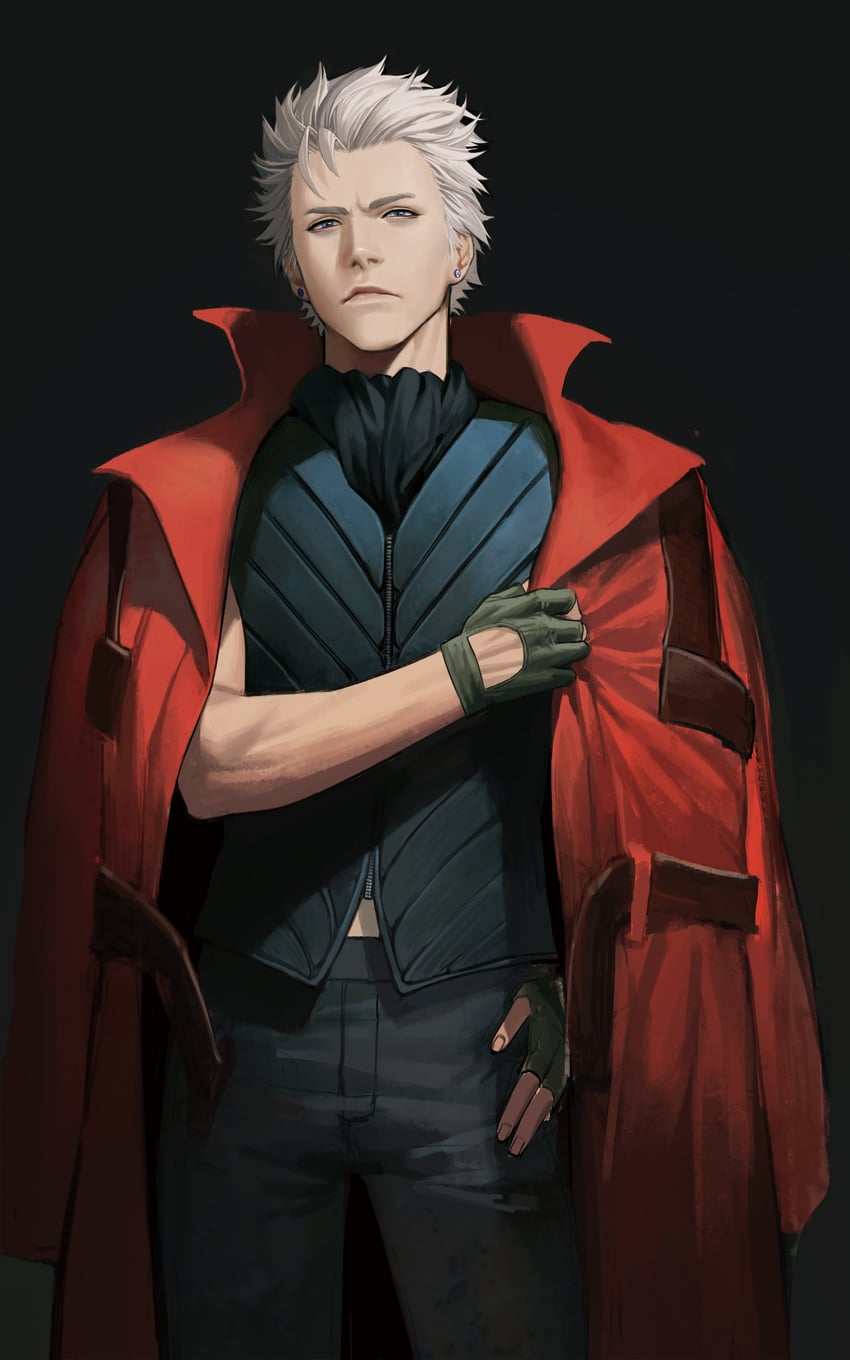 vergil (devil may cry and 1 more) drawn by maozhu
