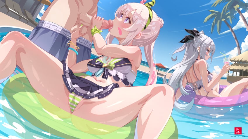 vestia zeta and airani iofifteen (hololive and 1 more) drawn by dr-alu