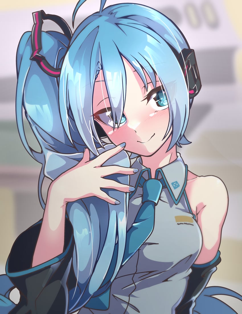 hatsune miku (vocaloid) drawn by gokuu_(acoloredpencil)