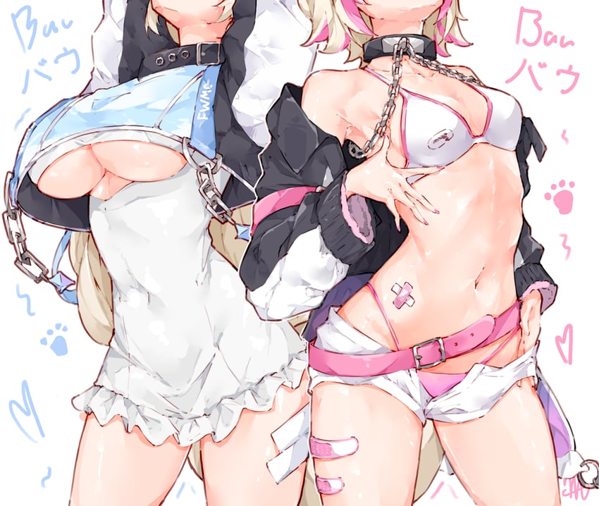 fuwawa abyssgard and mococo abyssgard (hololive and 1 more) drawn by ma_draws