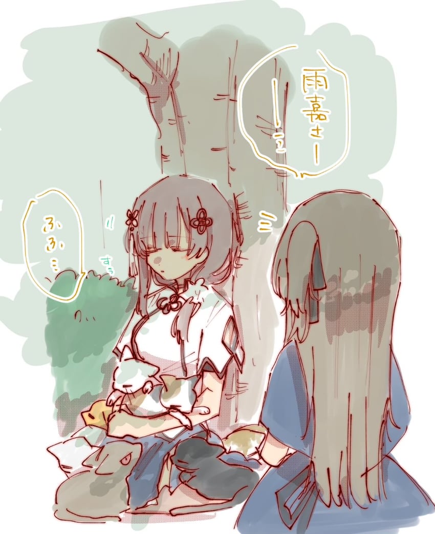 kuo shenlin and wang yujia (assault lily) drawn by rui_rui_rui0122