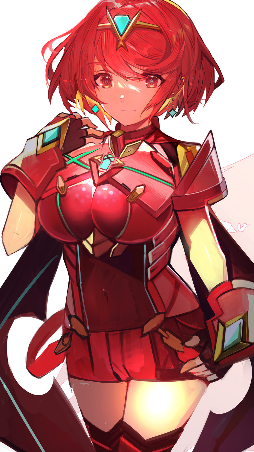 pyra (xenoblade chronicles and 1 more) drawn by tarbo_(exxxpiation)