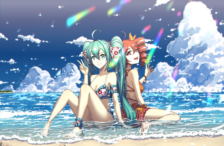 hatsune miku and kasane teto (vocaloid and 2 more) drawn by eadgear