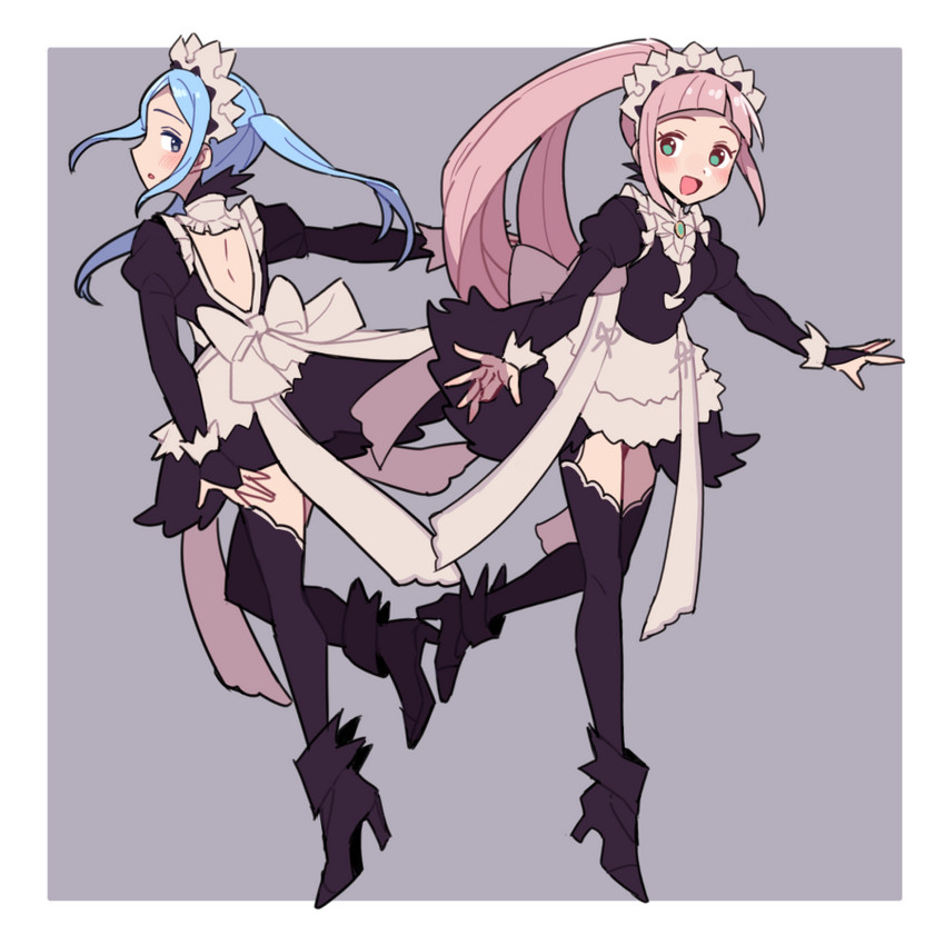 felicia and flora (fire emblem and 1 more) drawn by do_m_kaeru
