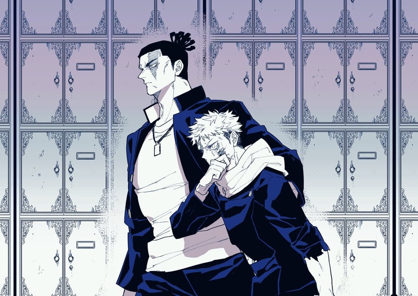 itadori yuuji and toudou aoi (jujutsu kaisen) drawn by eibm