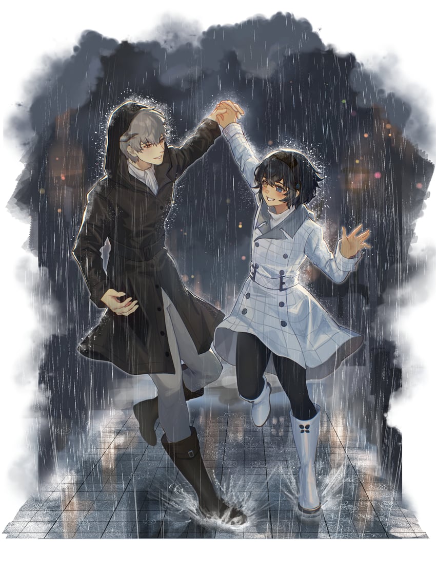 protagonist and strohl (metaphor: refantazio) drawn by gwedo_metaphor