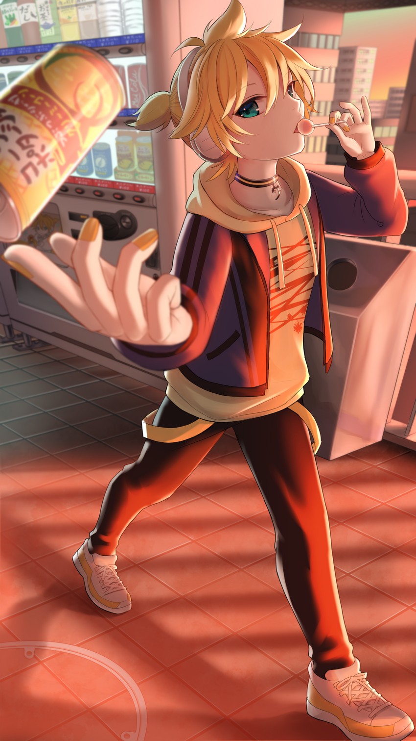 kagamine len (vocaloid) drawn by aroeruji3