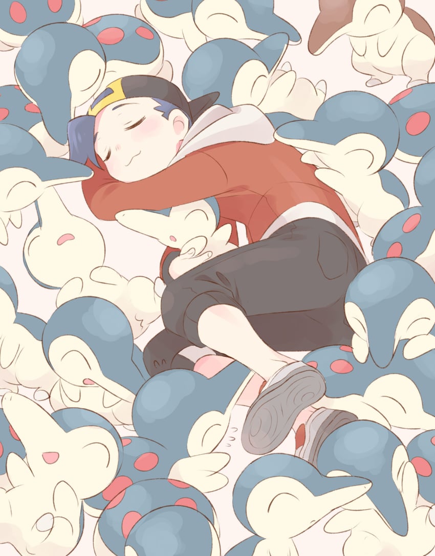 ethan and cyndaquil (pokemon and 1 more) drawn by pumpkinpan