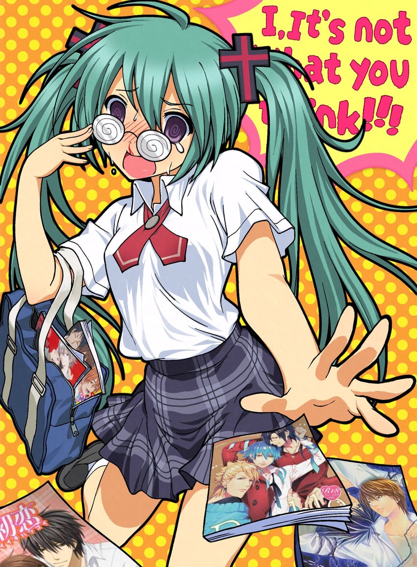 hatsune miku, ikari shinji, nagisa kaworu, yagami light, l, and 8 more (vocaloid and 6 more) drawn by fckdup_asht