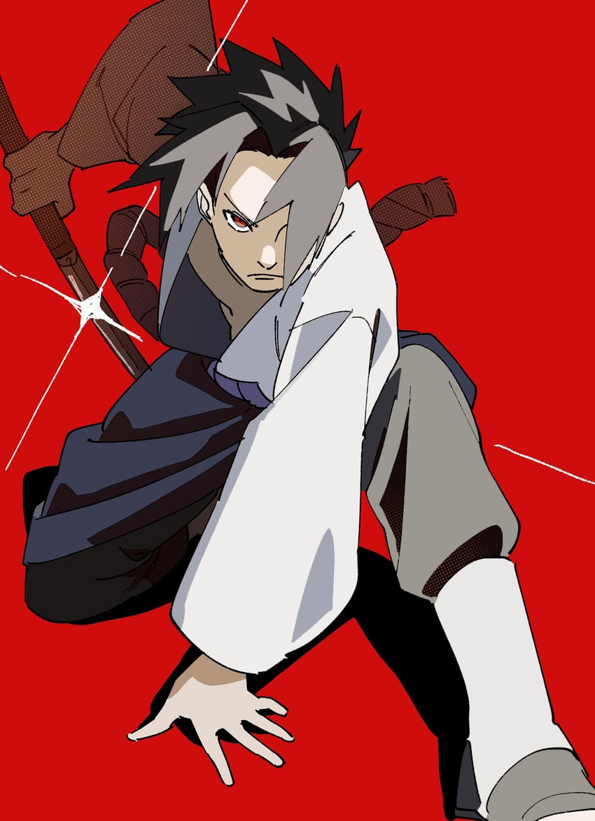 uchiha sasuke (naruto and 1 more) drawn by pnpk_1013