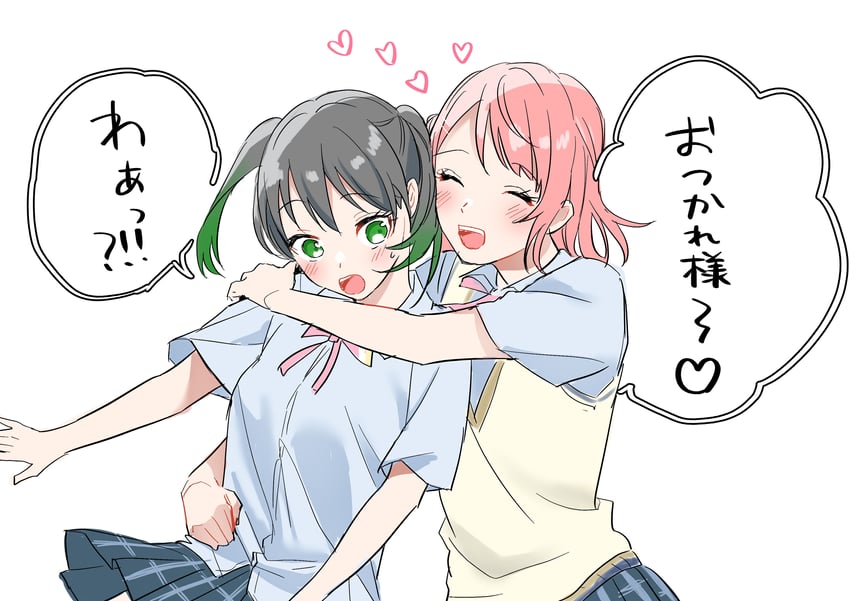 uehara ayumu and takasaki yu (love live! and 1 more) drawn by aki_m_m_a