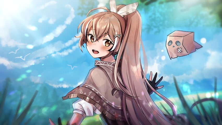 nanashi mumei and friend (hololive and 1 more) drawn by maru_ccy