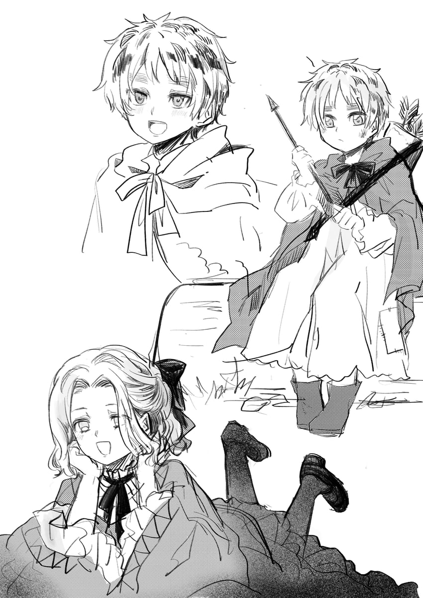 united kingdom and france (axis powers hetalia) drawn by paopaoliangcha