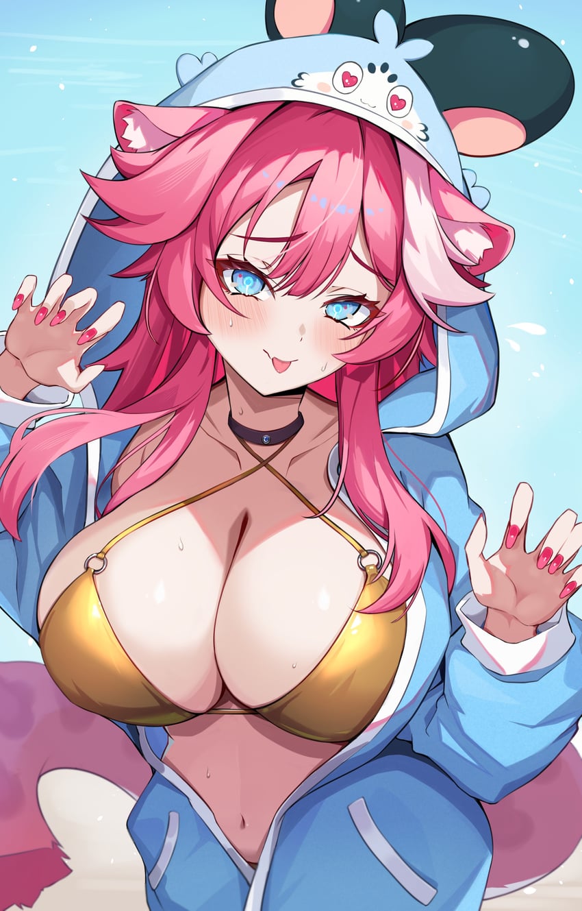 raora panthera and chattino (hololive and 1 more) drawn by h4kuuua_0