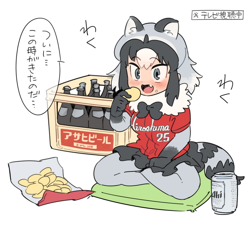 common raccoon (kemono friends and 1 more) drawn by nishiki_kazue
