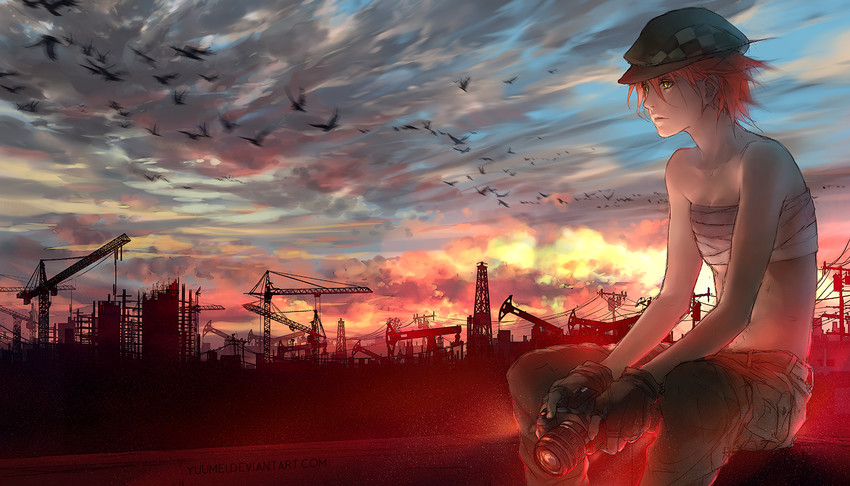 robin (fisheye placebo) drawn by yuumei