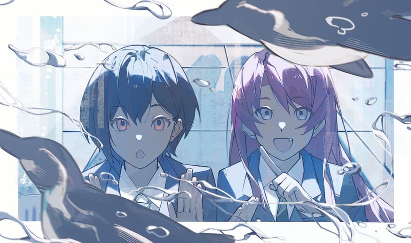 chihaya anon and takamatsu tomori (bang dream! and 1 more) drawn by toumeiii