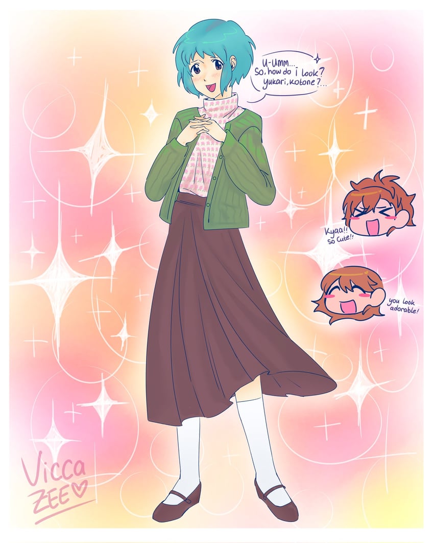 shiomi kotone, takeba yukari, and yamagishi fuuka (persona and 2 more) drawn by pico_ritos
