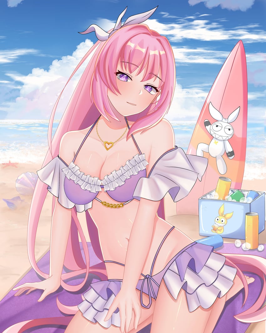 elysia and homu (honkai and 1 more) drawn by itsmeyumicchi