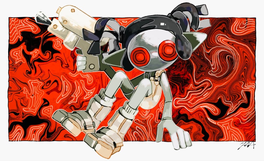 parallel canon (splatoon and 2 more) drawn by aluy01