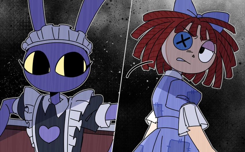 jax and ragatha (the amazing digital circus) drawn by newspringonion