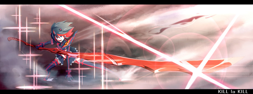 matoi ryuuko and senketsu (kill la kill) drawn by fami_(yellow_skies)
