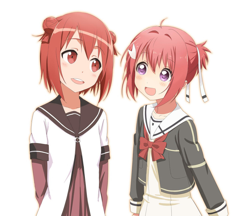 akaza akari and yuuki yuuna (yuruyuri and 2 more) drawn by shikou_sakugo_(qqap9gt9k)