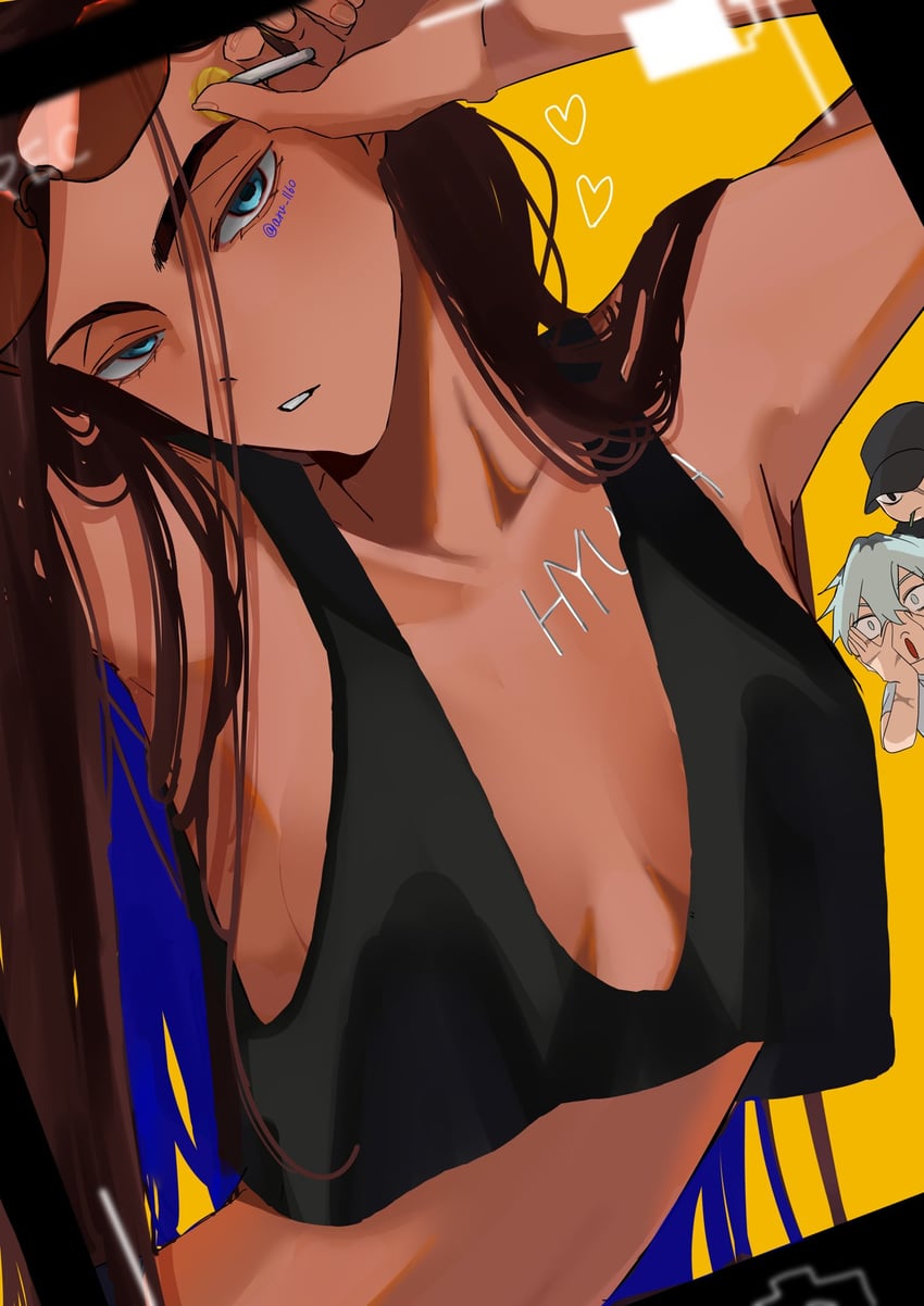 hyuna, isaac, and dewey (alien stage) drawn by aru_1160