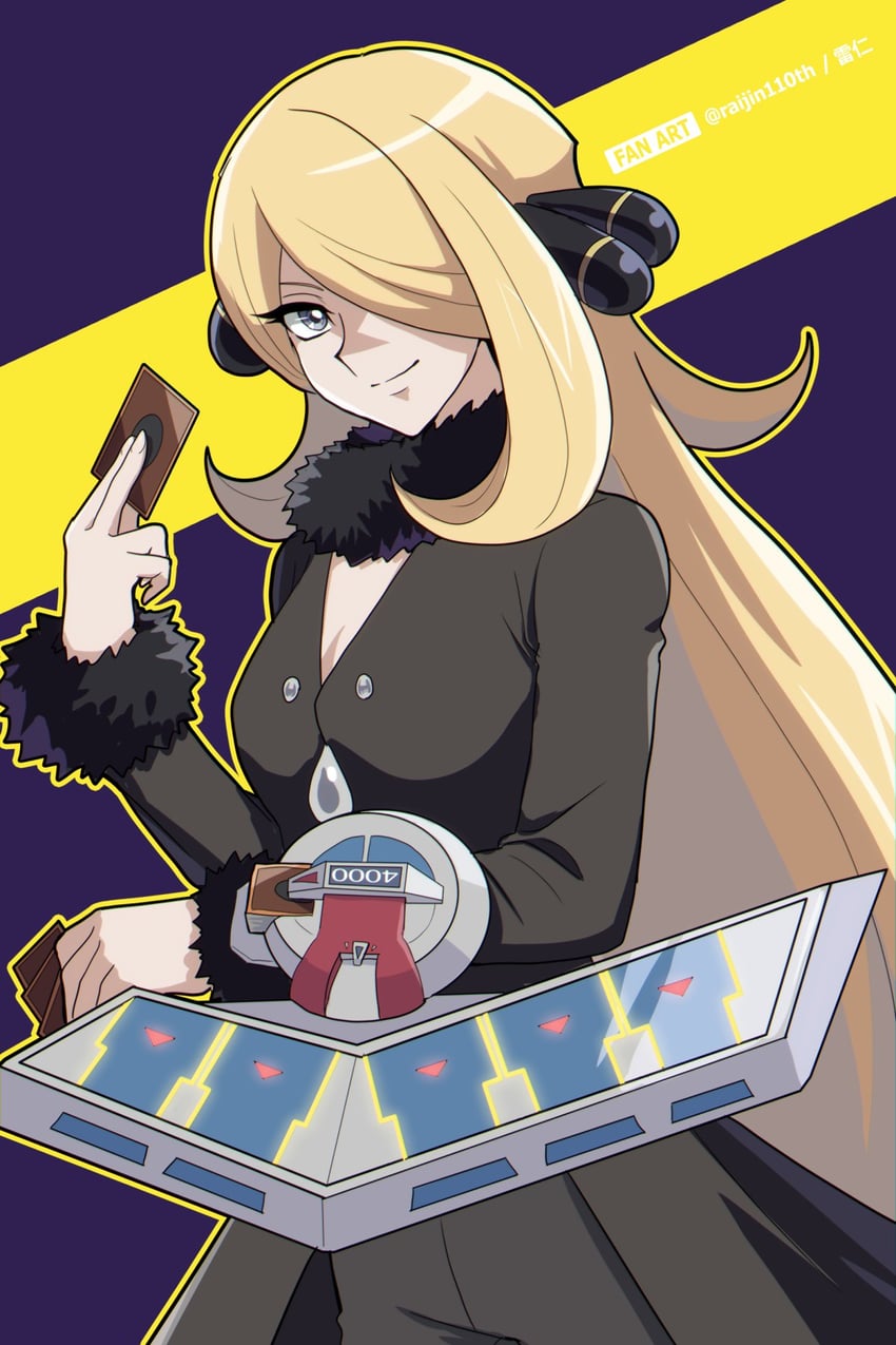 cynthia (pokemon and 2 more) drawn by raijin-bh
