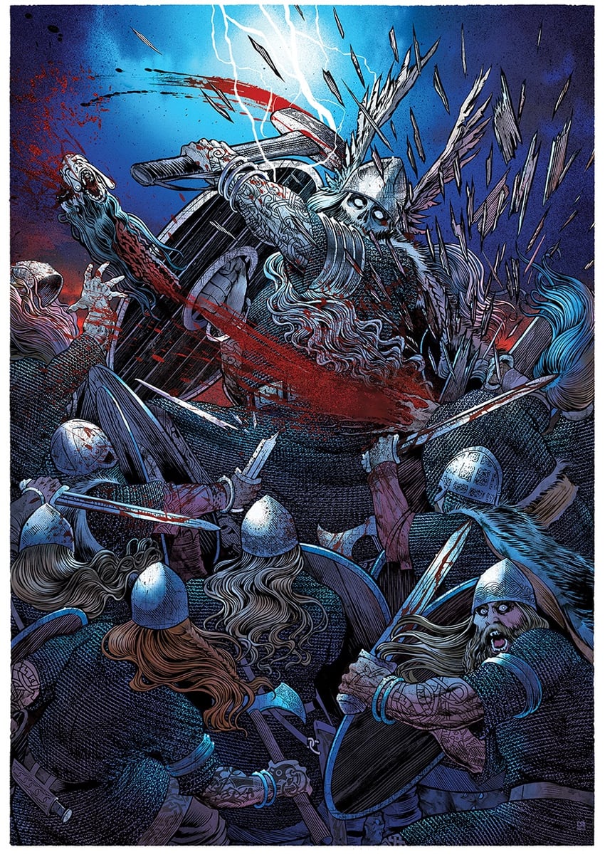 thor (norse mythology) drawn by christian_sloan_hall