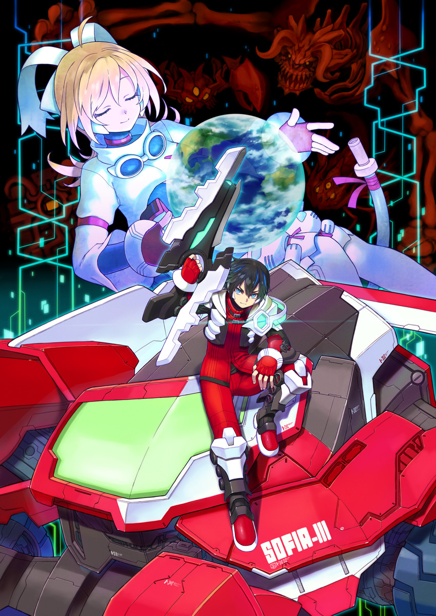 eve, jason frudnick, and sofia iii (blaster master zero) drawn by natsume_yuji