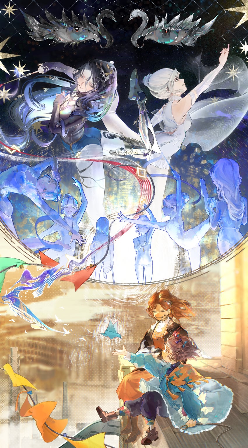 tooth fairy, willow, flutterpage, and caroline bartley (reverse:1999) drawn by takatsuki_haru