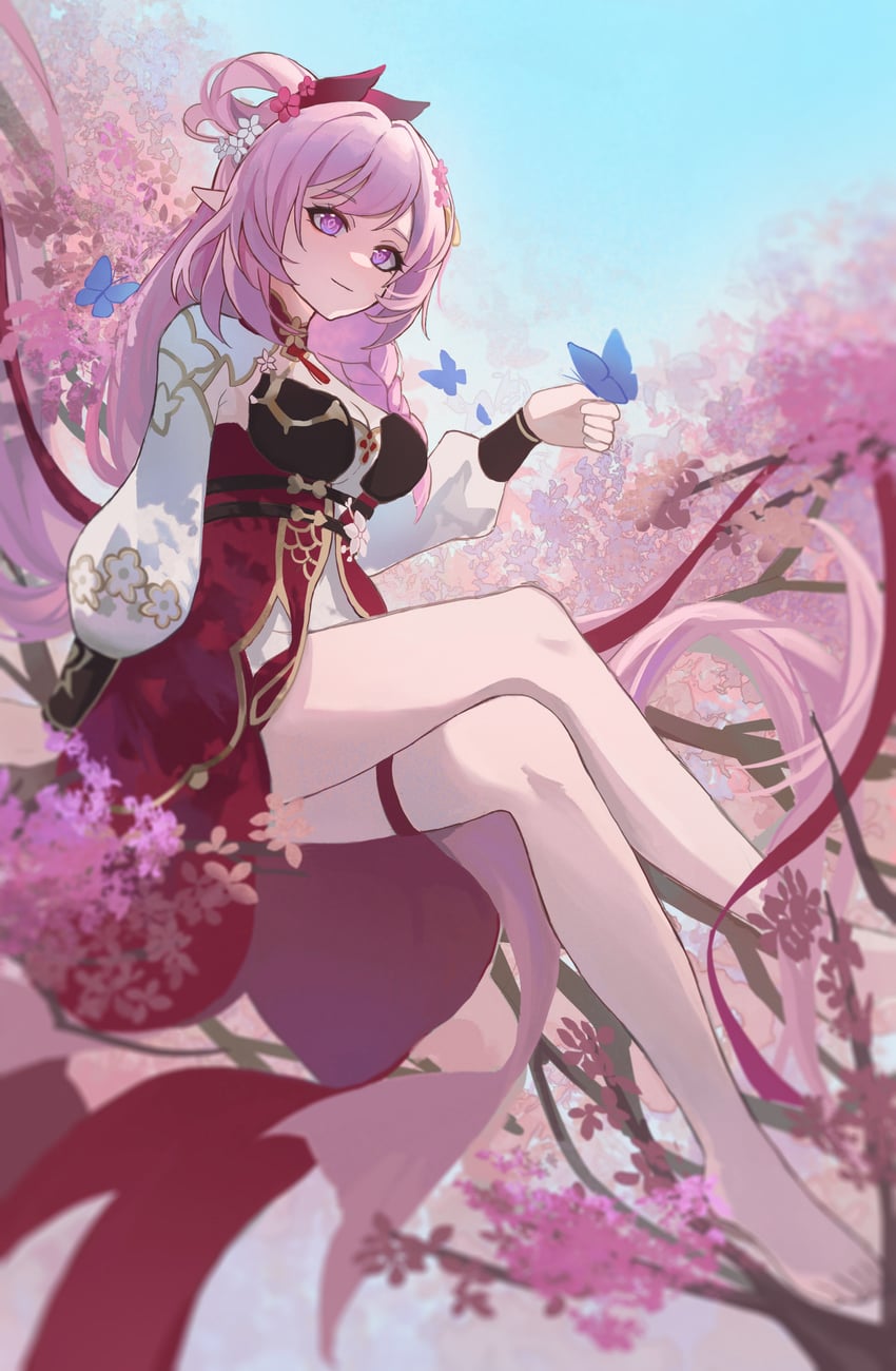 elysia (honkai and 1 more) drawn by c_onamomi_er