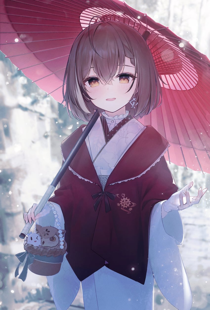 nanashi mumei, boros, and hootsie (hololive and 1 more) drawn by t6_ti