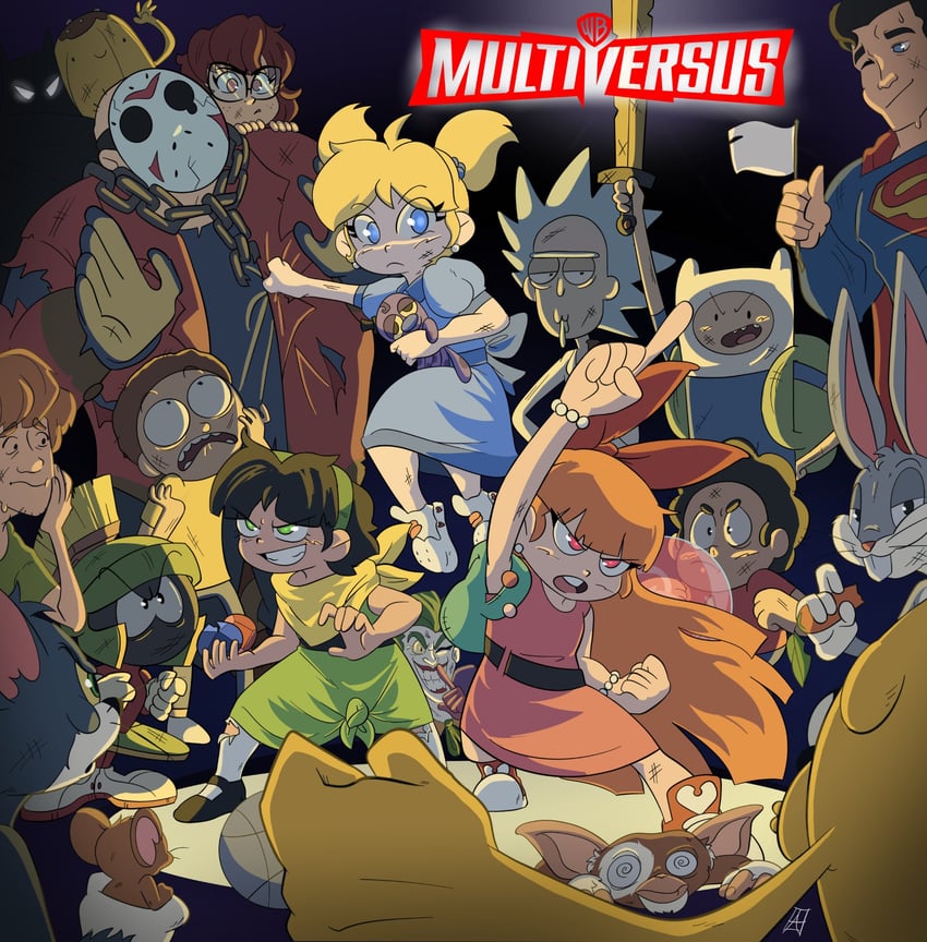 batman, buttercup, superman, blossom, bubbles, and 14 more (dc comics and 13 more) drawn by moccimu