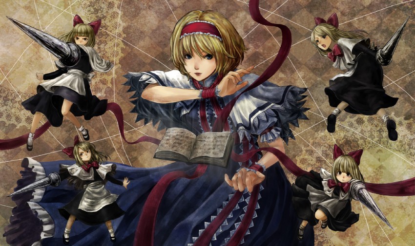 alice margatroid and shanghai doll (touhou) drawn by natsume_k