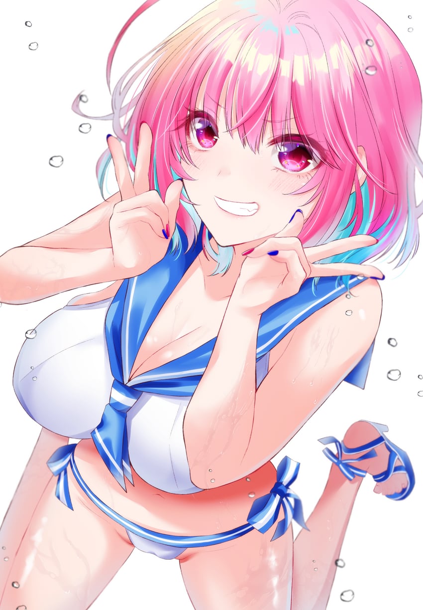 yumemi riamu (idolmaster and 2 more) drawn by milk_maika