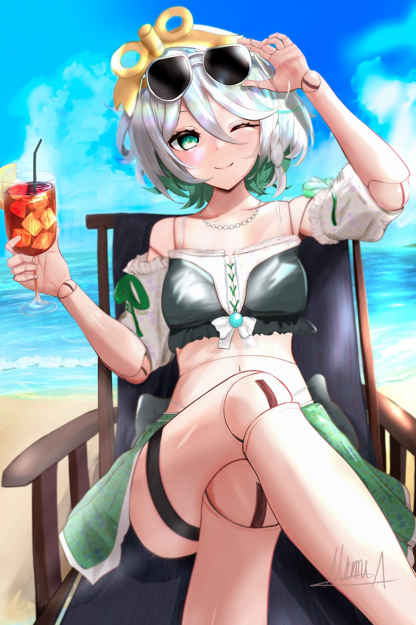 cecilia immergreen (hololive and 1 more) drawn by akamiya_mumu