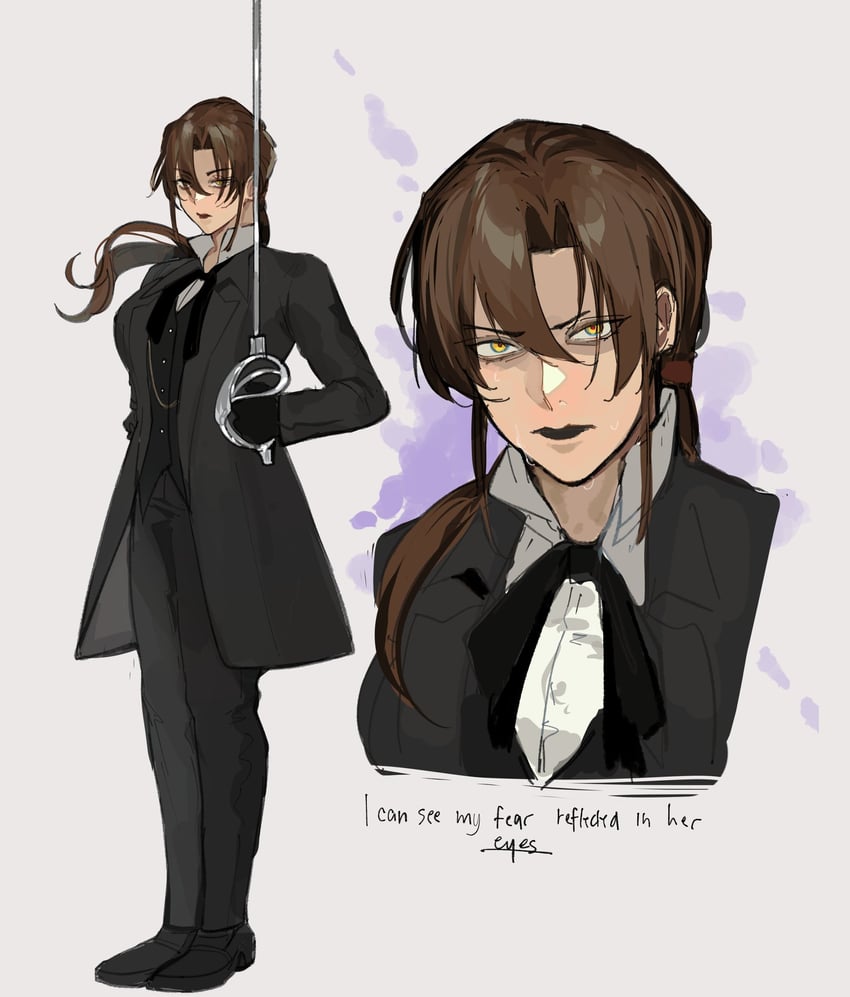 gregor (project moon and 1 more) drawn by yomie_0613