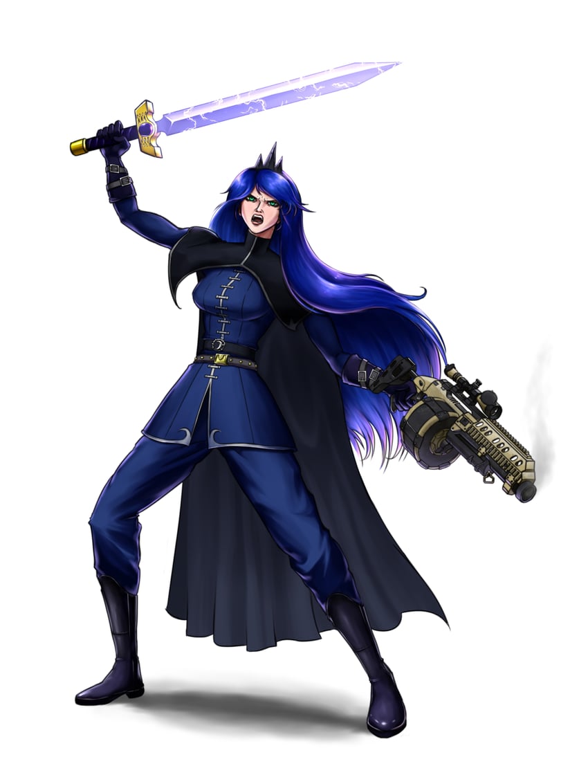 princess luna (warhammer 40k and 2 more) drawn by guyser3
